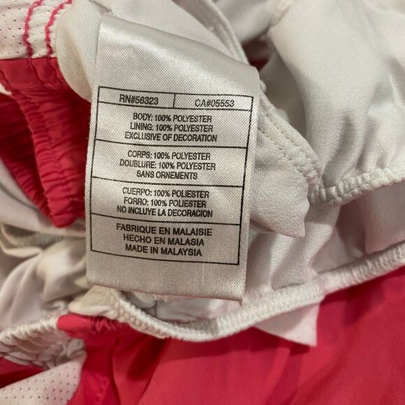 Nike FitDry Tempo Running Shorts Women’s Medium Red Yellow Trim Activewear - Picture 4 of 9